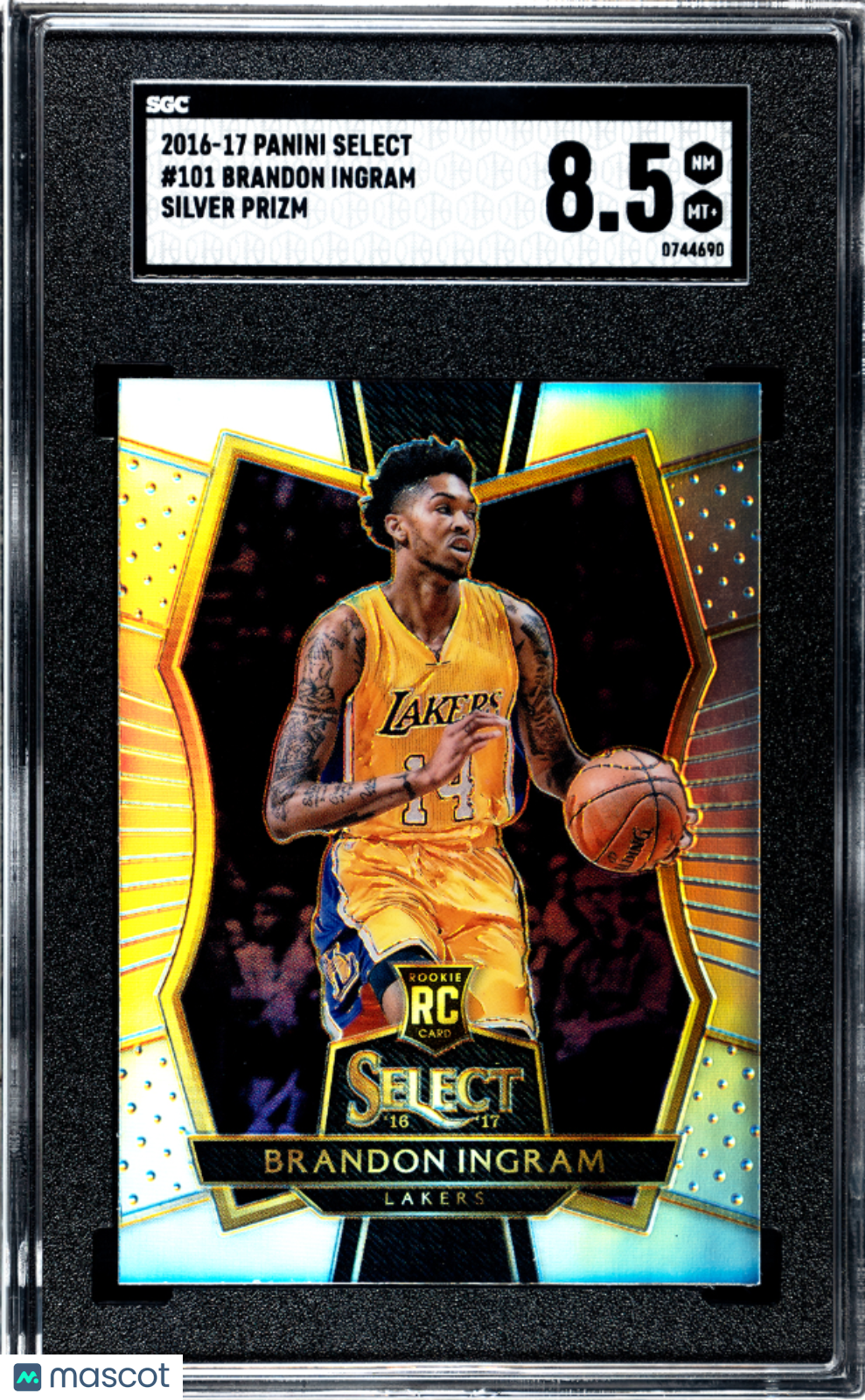 2016 Panini Select Brandon Ingram #101 Silver Prizm SGC 8.5