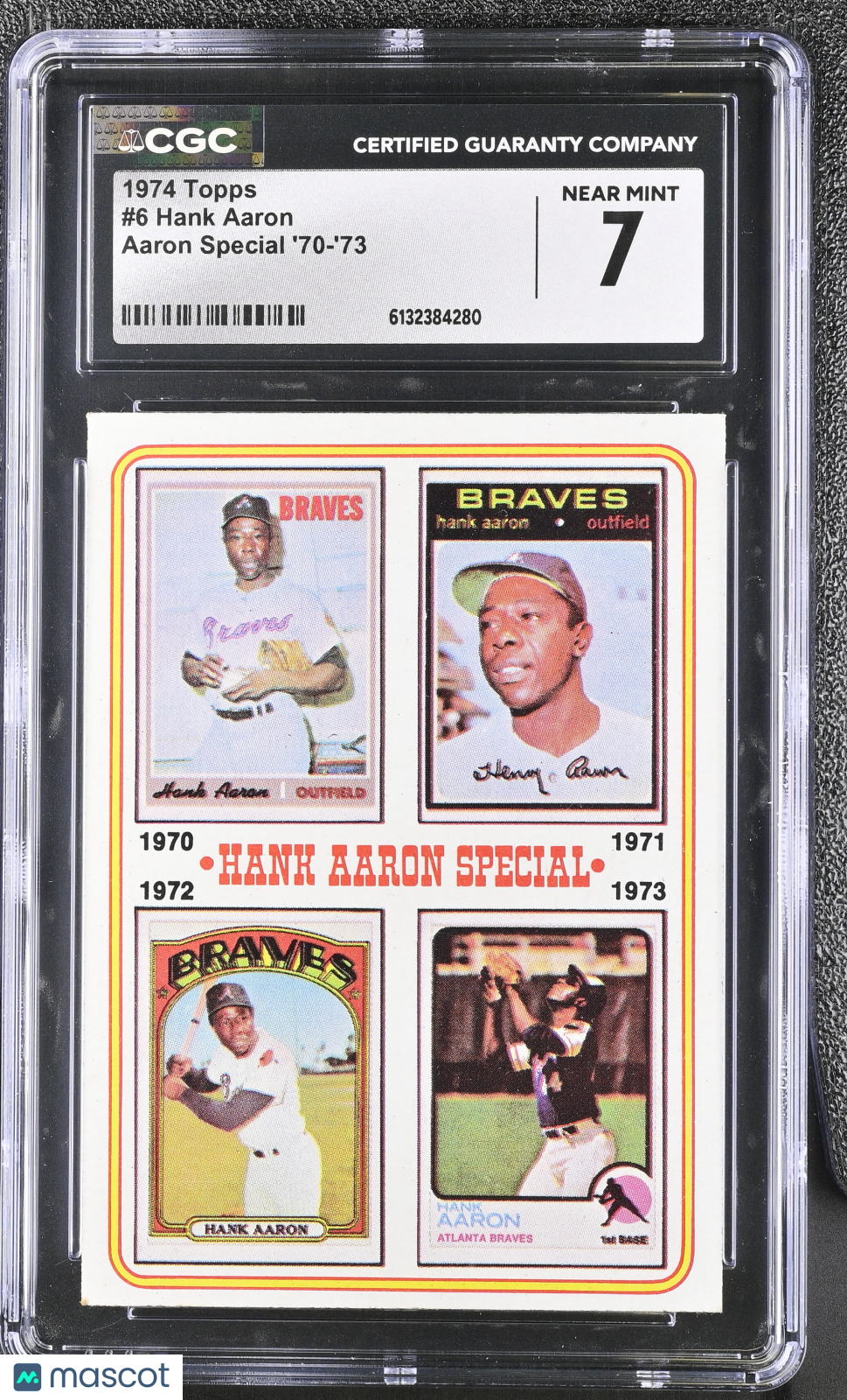 1974 Topps Hank Aaron Aaron Special '70-'73 #6 CGC 7 Atlanta Braves