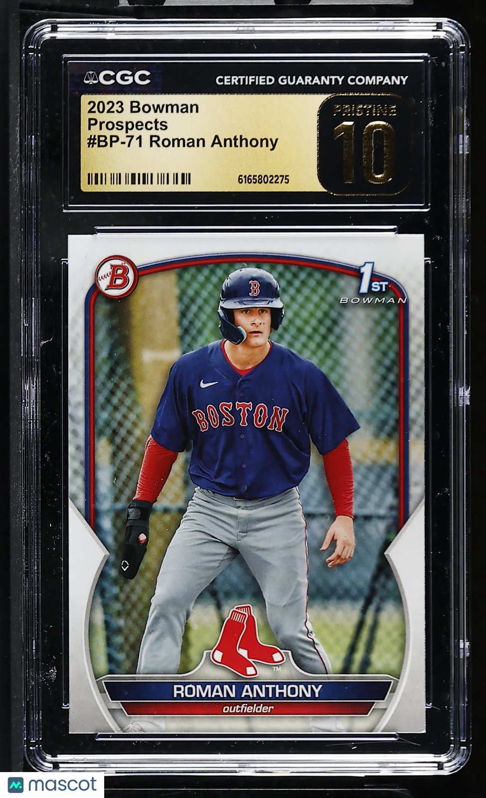 2023 Bowman Roman Anthony Rookie Prospects #BP-71 CGC 10 Pristine Red Sox