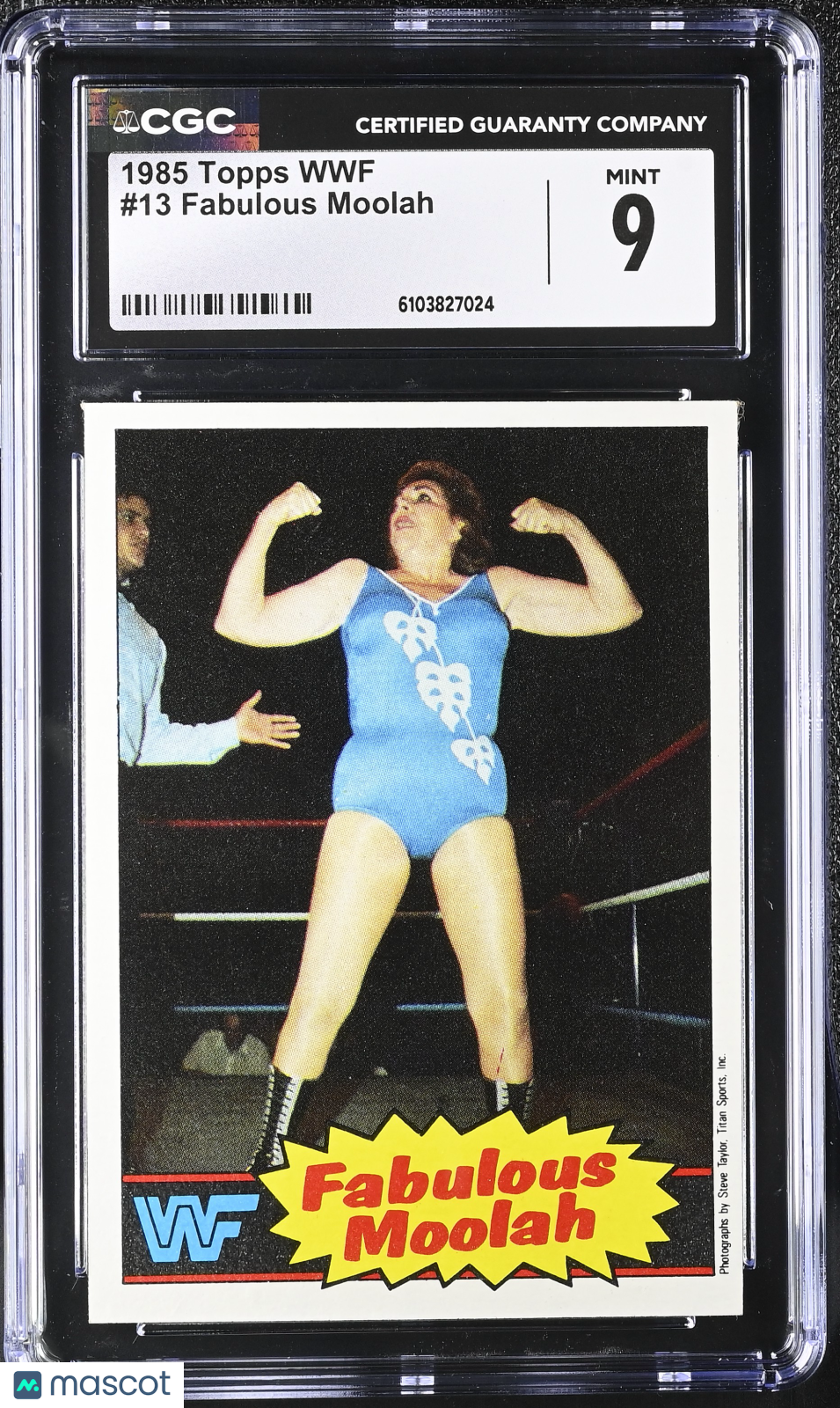 1985 Topps WWF Fabulous Moolah #13 CGC 9