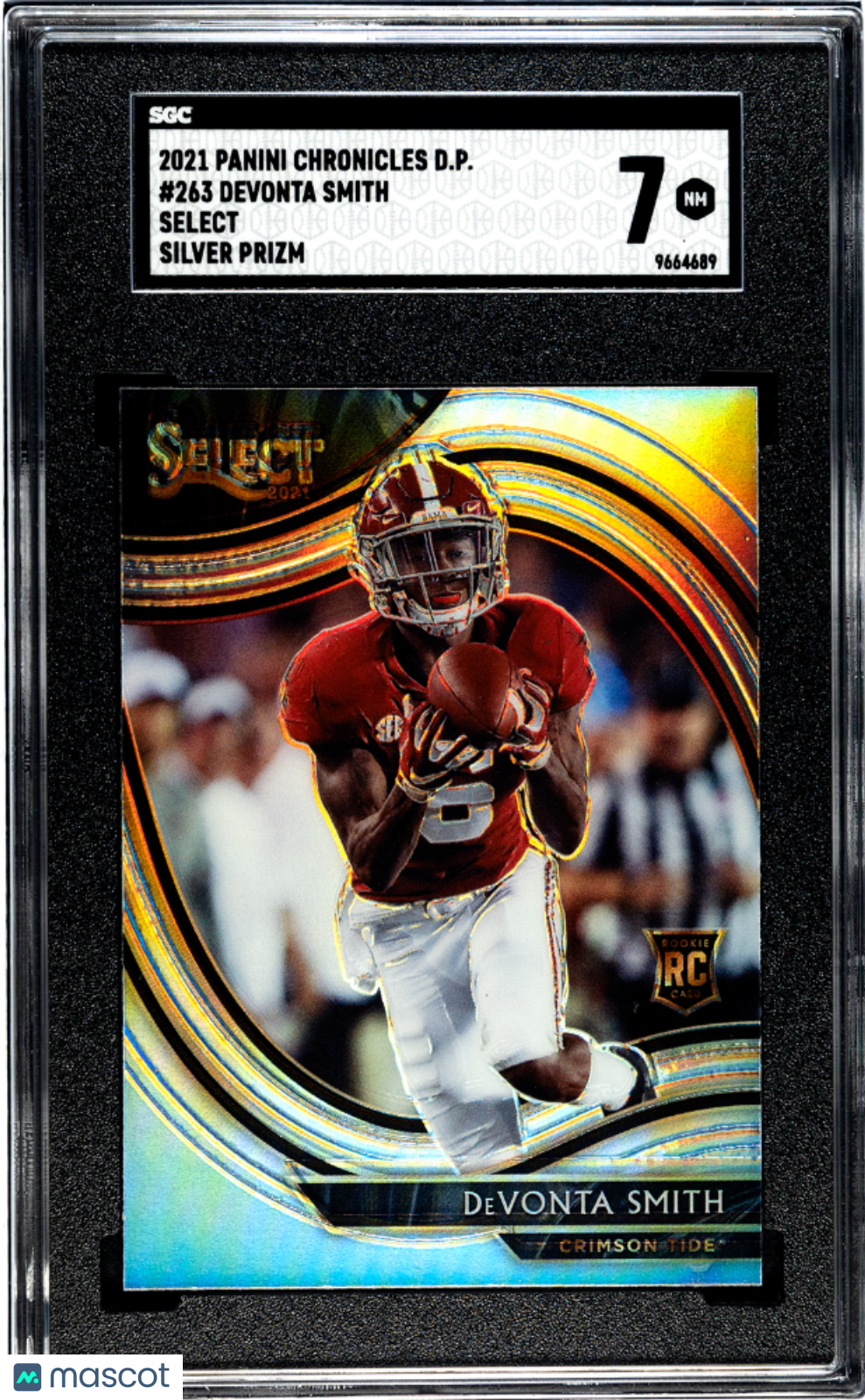 2021 Chronicles Draft Picks Devonta Smith Select Silver Rookie 263 SGC 7 Alabama
