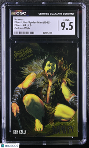 1995 Fleer Ultra Spider-Man Kraven #4 of 9 Golden Web CGC 9.5