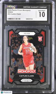 2024 Panini Prizm Monopoly Caitlin Clark WNBA #65 CGC 10 Indiana Fever
