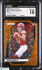 2024 Panini Prizm Jayden Daniels Disco Rookie #347 CGC 10 Washington Commanders