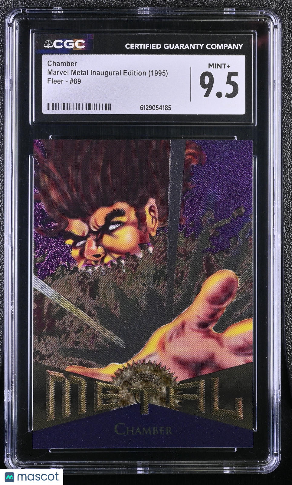 1995 Fleer Marvel Metal Inaugural Edition Chamber #89 CGC 9.5