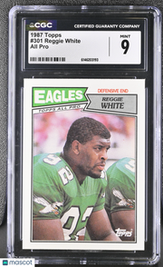 1987 Topps Reggie White All Pro #301 CGC 9 Philadelphia Eagles