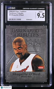 2004-05 Fleer Tradition Shaquille O'Neal Hardcourt Tributes #9 CGC 9.5 Heat