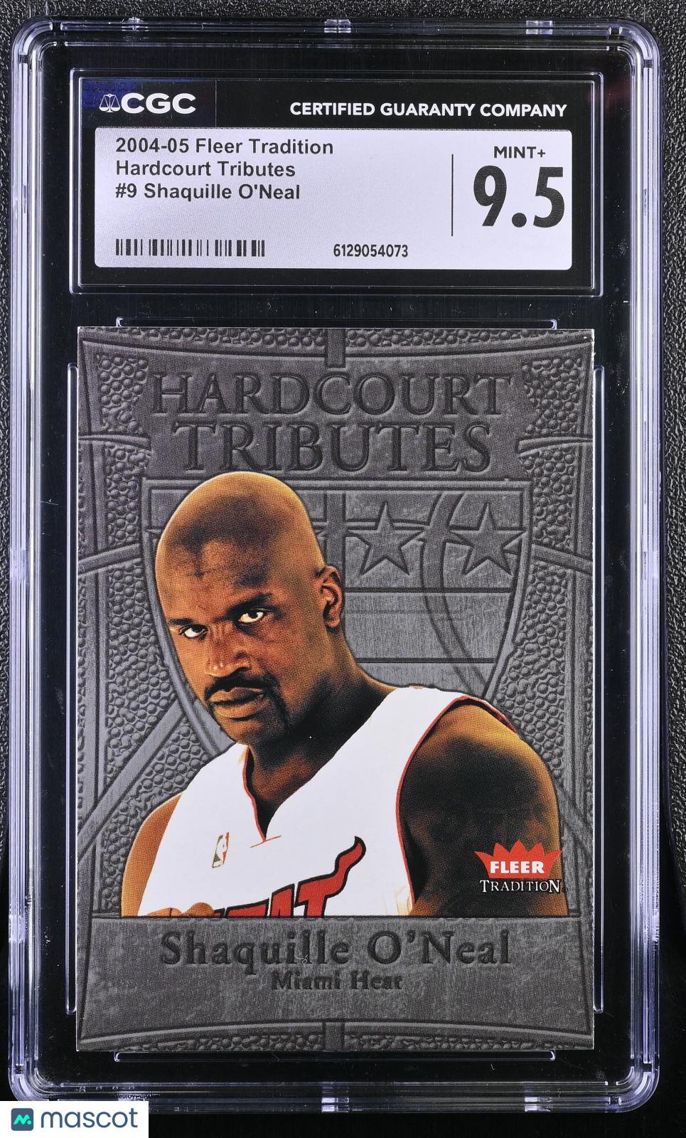 2004-05 Fleer Tradition Shaquille O'Neal Hardcourt Tributes #9 CGC 9.5 Heat