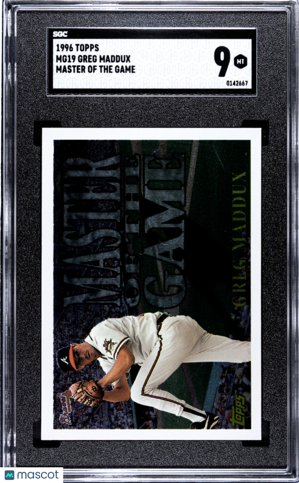 1996 Topps Greg Maddux Master Of The Game #MG19 SGC 9