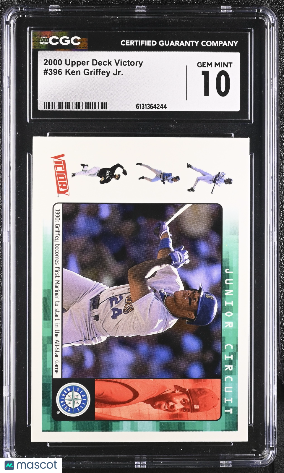 2000 Upper Deck Victory Ken Griffey Jr. #396 CGC 10 Seattle Mariners
