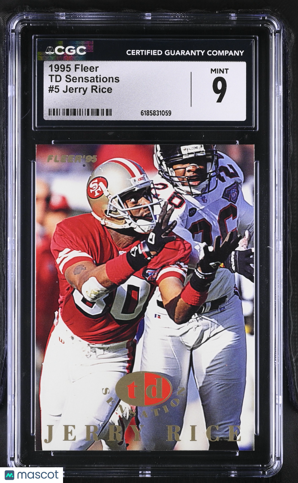 1995 Fleer Jerry Rice TD Sensations #5 CGC 9 San Francisco 49ers