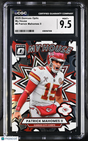 2025 Donruss Optic Patrick Mahomes II My House #6 CGC 9.5 Kansas City Chiefs