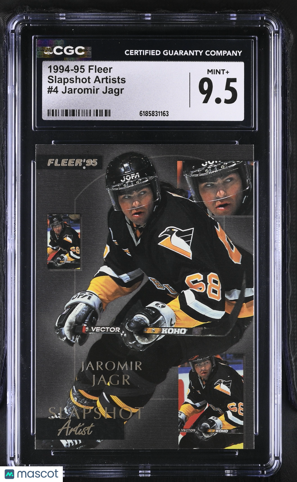 1994-95 Fleer Jaromir Jagr Slapshot Artists #4 CGC 9.5 Pittsburgh Penguins