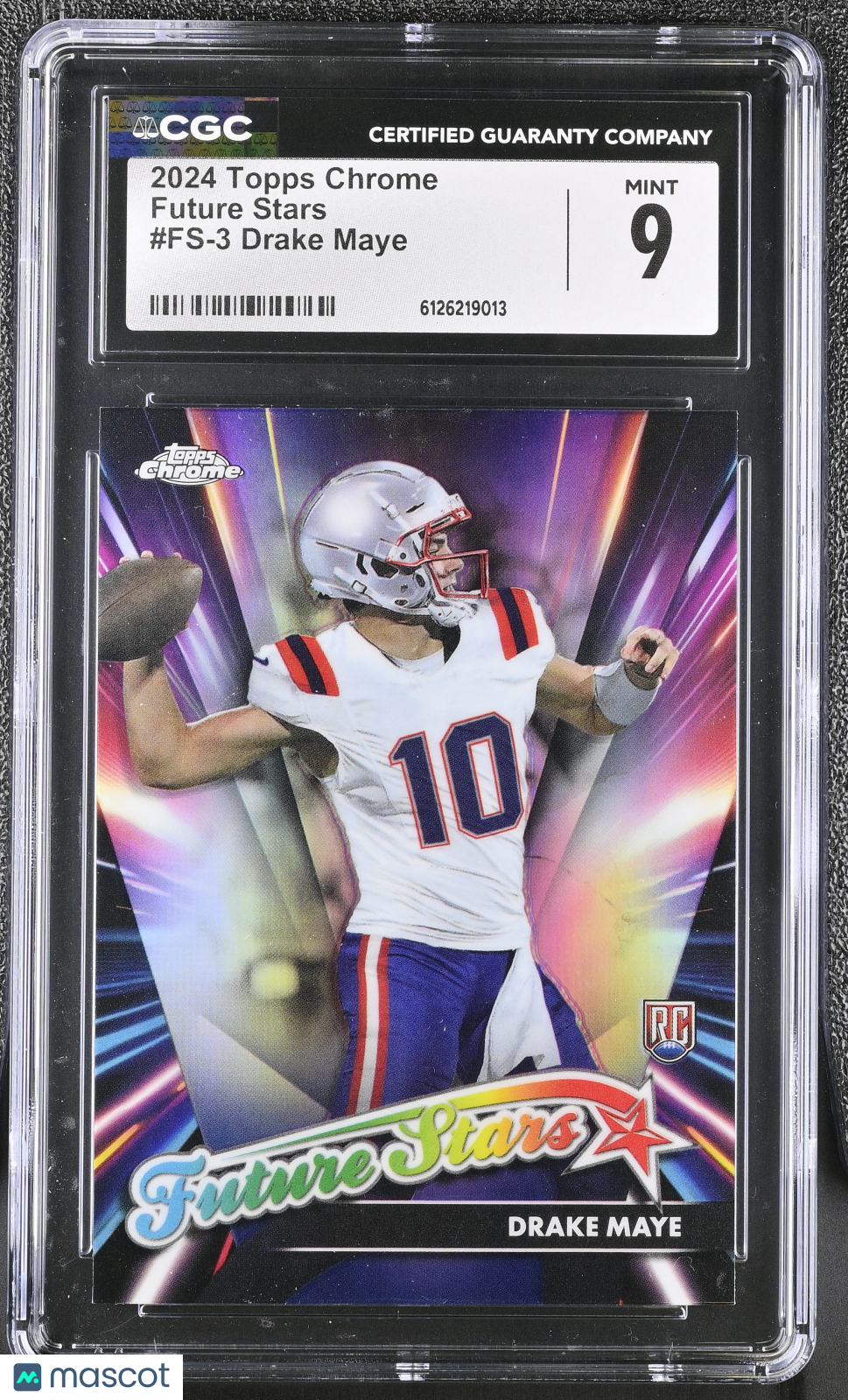 2024 Topps Chrome Drake Maye Future Stars #FS-3 CGC 9 New England Patriots