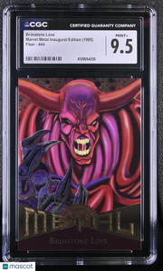 1995 Fleer Marvel Metal Inaugural Edition Brimstone Love #44 CGC 9.5