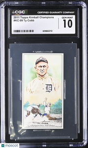 2011 Topps Kimball Champions Ty Cobb #KC-99 CGC 10 Detroit Tigers