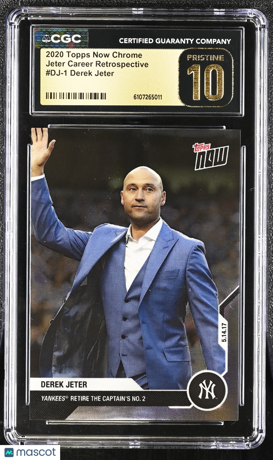 2020 Topps Now Chrome Derek Jeter Career Retrospective #DJ-1 CGC 10 Pristine