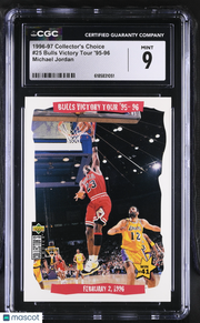 1996-97 Collector's Choice Bulls Victory Tour '95-96 Michael Jordan #25 CGC 9