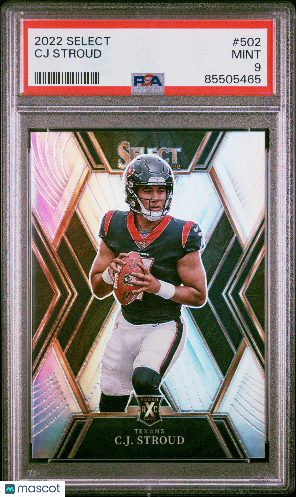 2022 Panini Select CJ Stroud Rookie XRC #502 PSA 9 Houston Texans