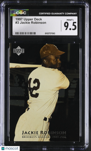 1997 Upper Deck Jackie Robinson #3 CGC 9.5 Brooklyn Dodgers