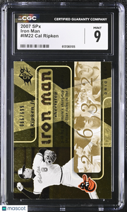 2007 SPX Cal Ripken /990 Iron Man #IM22 CGC 9 Baltimore Orioles