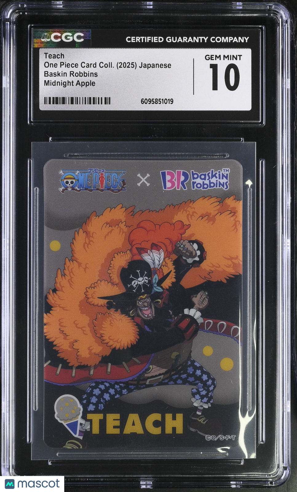 2025 Baskin Robbins One Piece Card Coll. Teach Midnight Apple CGC 10