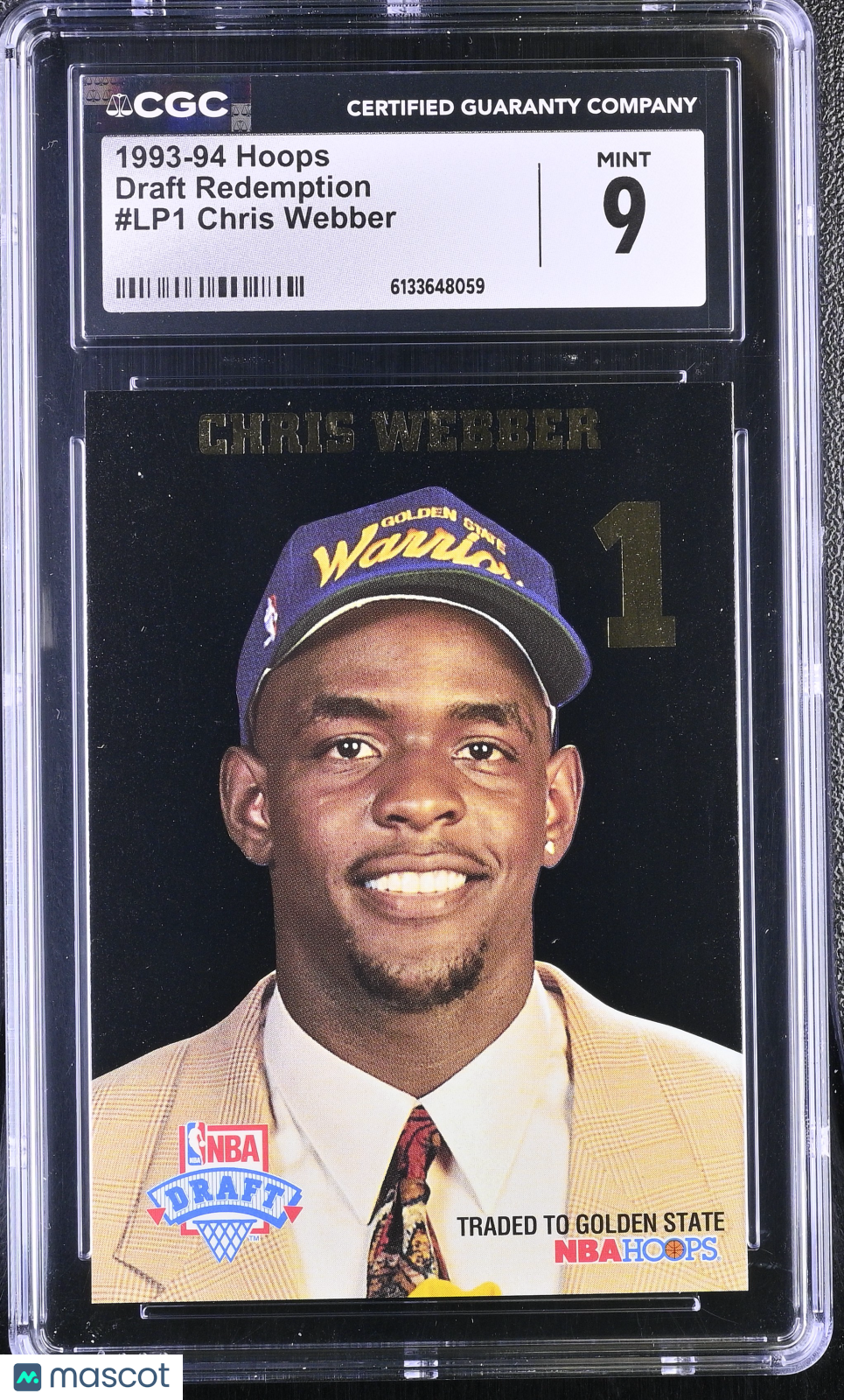 1993-94 Hoops Chris Webber Draft Redemption #LP1 CGC 9