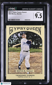 2011 Topps Gypsy Queen Mickey Mantle #89 CGC 9.5 New York Yankees