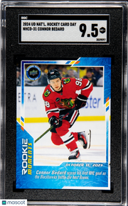 2024 Upper Deck National Hockey Card Day Connor Bedard Rookie #NHCD-31 SGC 9.5