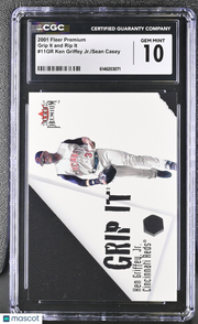 2001 Fleer Premium Ken Griffey Jr./Sean Casey Grip It Rip It #11GR CGC 10 Reds
