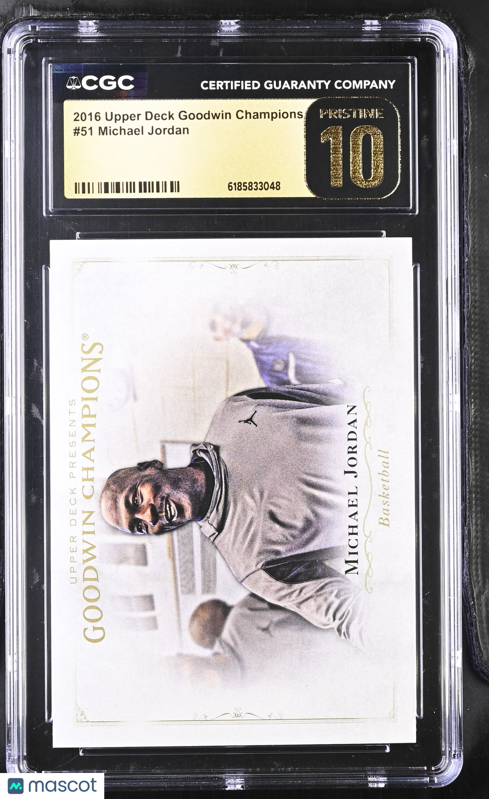 2016 Upper Deck Goodwin Champions Michael Jordan #51 CGC 10 Pristine