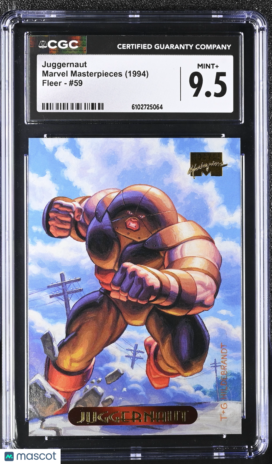 1994 Fleer Marvel Masterpieces Juggernaut #59 CGC 9.5