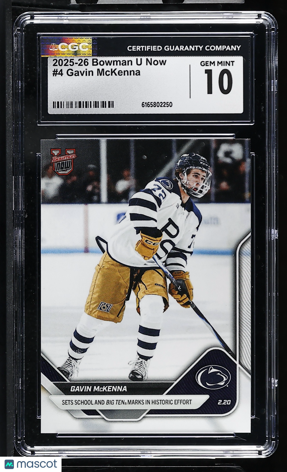 2025-26 Bowman U Now Gavin McKenna Rookie #4 CGC 10 Penn State Nittany Lions