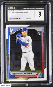 2024 Bowman Chrome Yoshinobu Yamamoto Rookie #73 CGC 9 Los Angeles Dodgers