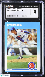 1987 Fleer Update Greg Maddux #U-68 CGC 9
