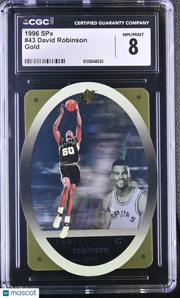 1996 SPX David Robinson Gold #43 CGC 8 San Antonio Spurs