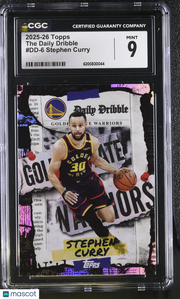 2025-26 Topps Stephen Curry The Daily Dribble #DD-6 CGC 9 Golden State Warriors