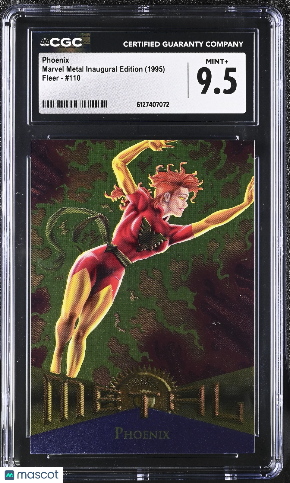 1995 Fleer Marvel Metal Inaugural Edition Phoenix #110 CGC 9.5