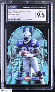 1995 Collector's Edge Instant Replay Emmitt Smith Die Cuts #10 CGC 9.5 Cowboys