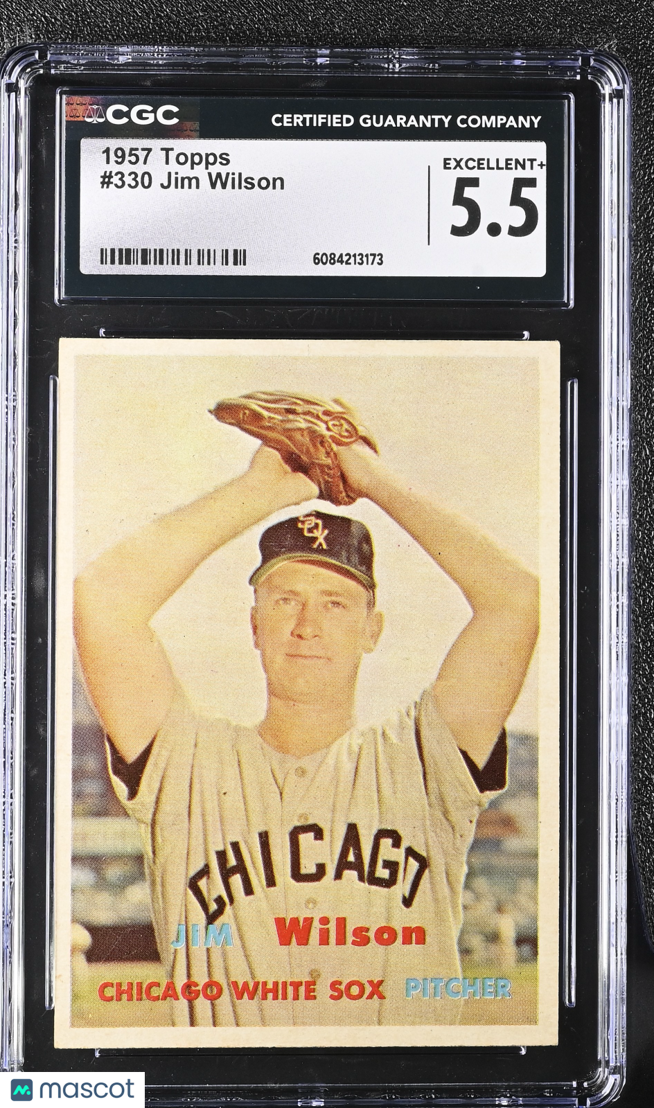 1957 Topps Jim Wilson #330 CGC 5.5 Chicago White Sox