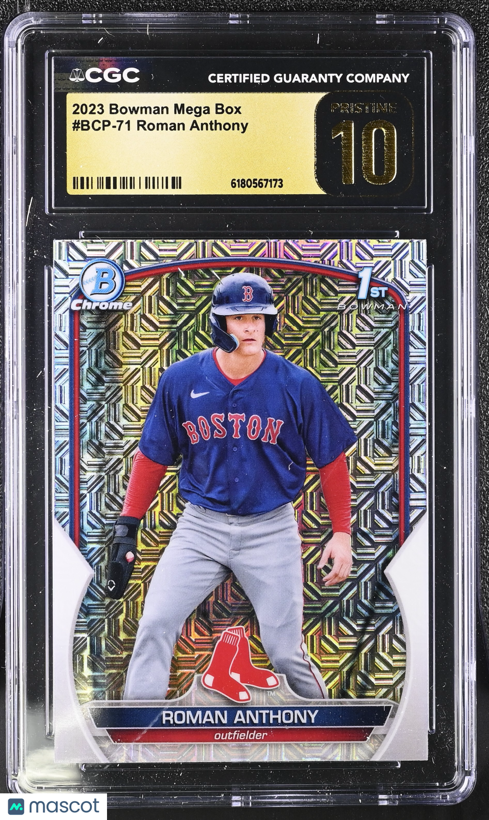 2023 Bowman Mega Box Roman Anthony Rookie #BCP-71 CGC 10 Pristine Red Sox
