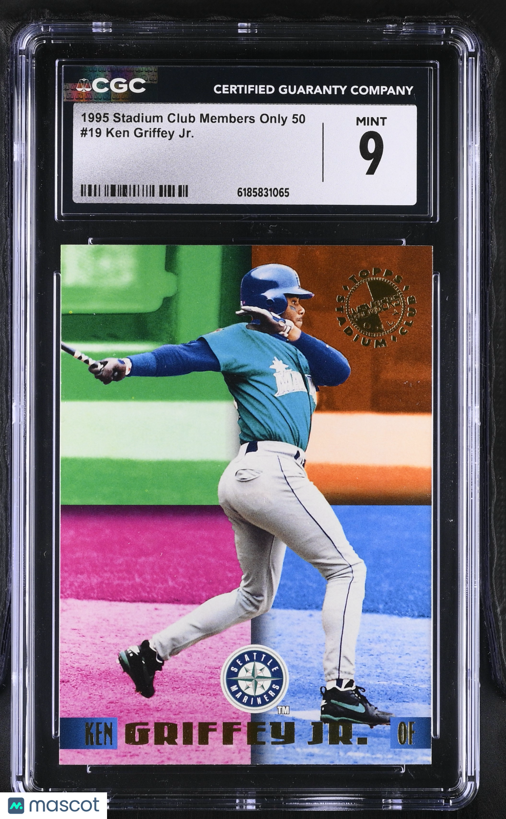 1995 Stadium Club Members Only 50 Ken Griffey Jr. #19 CGC 9 Seattle Mariners