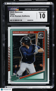 2025 Donruss Roman Anthony Rookie Optic #155 CGC 10 Boston Red Sox