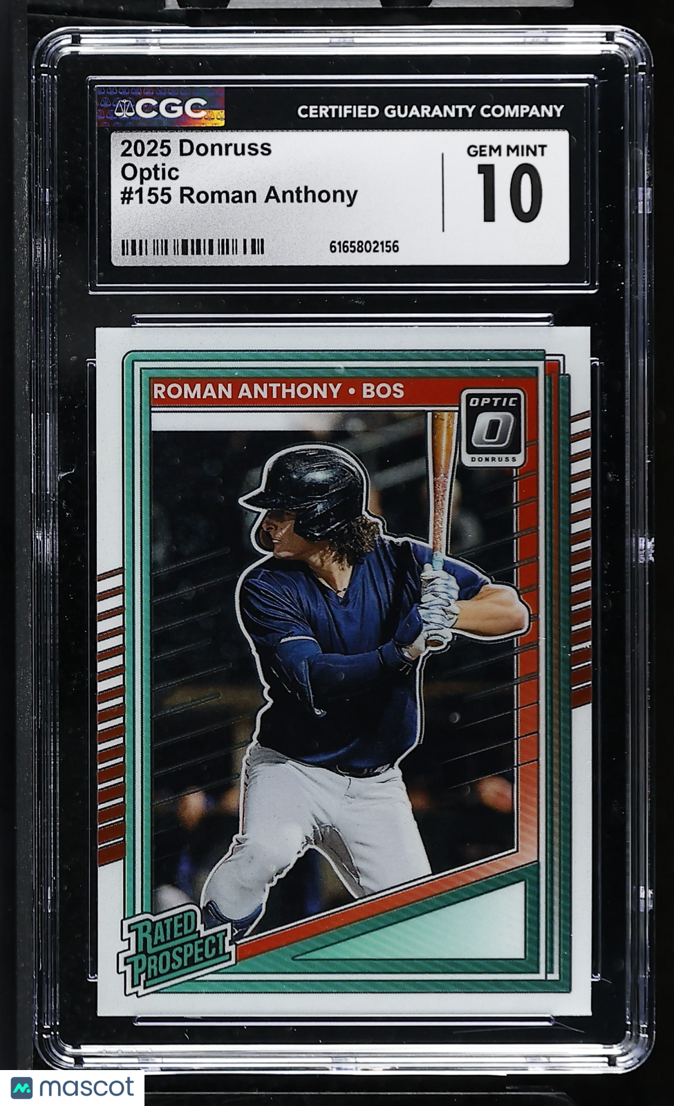 2025 Donruss Roman Anthony Rookie Optic #155 CGC 10 Boston Red Sox