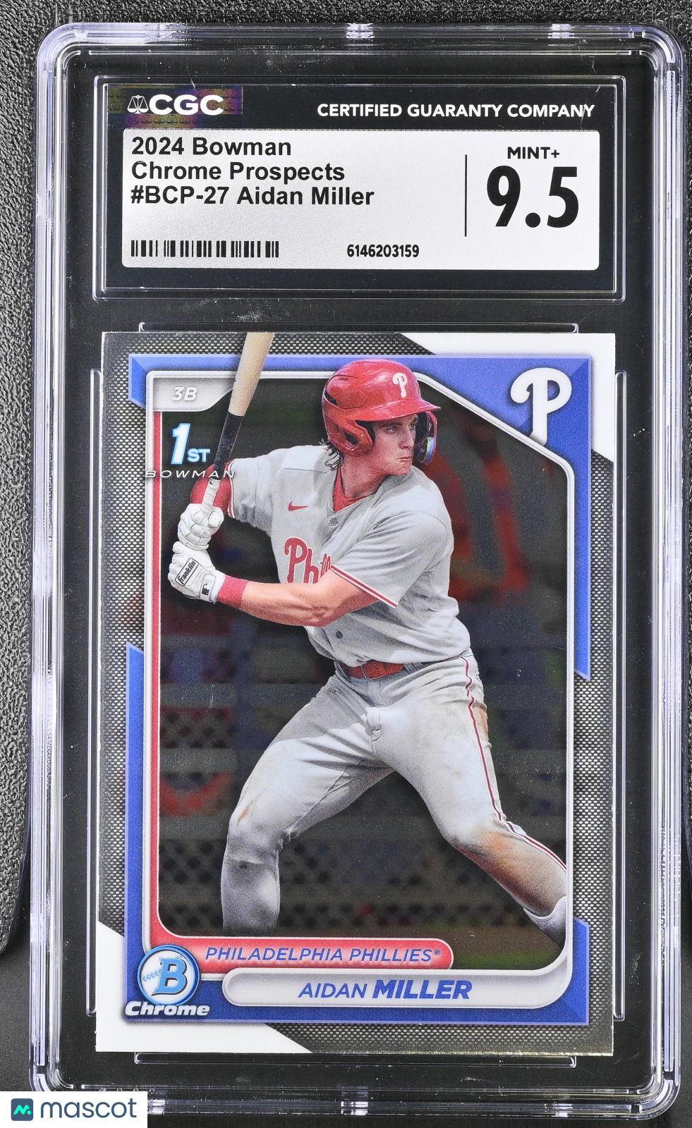 2024 Bowman Aidan Miller #BCP-27 Chrome Prospects CGC 9.5