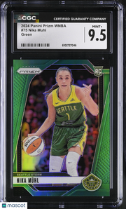 2024 Panini Prizm WNBA Nika Muhl Green Rookie #75 CGC 9.5 Seattle Storm