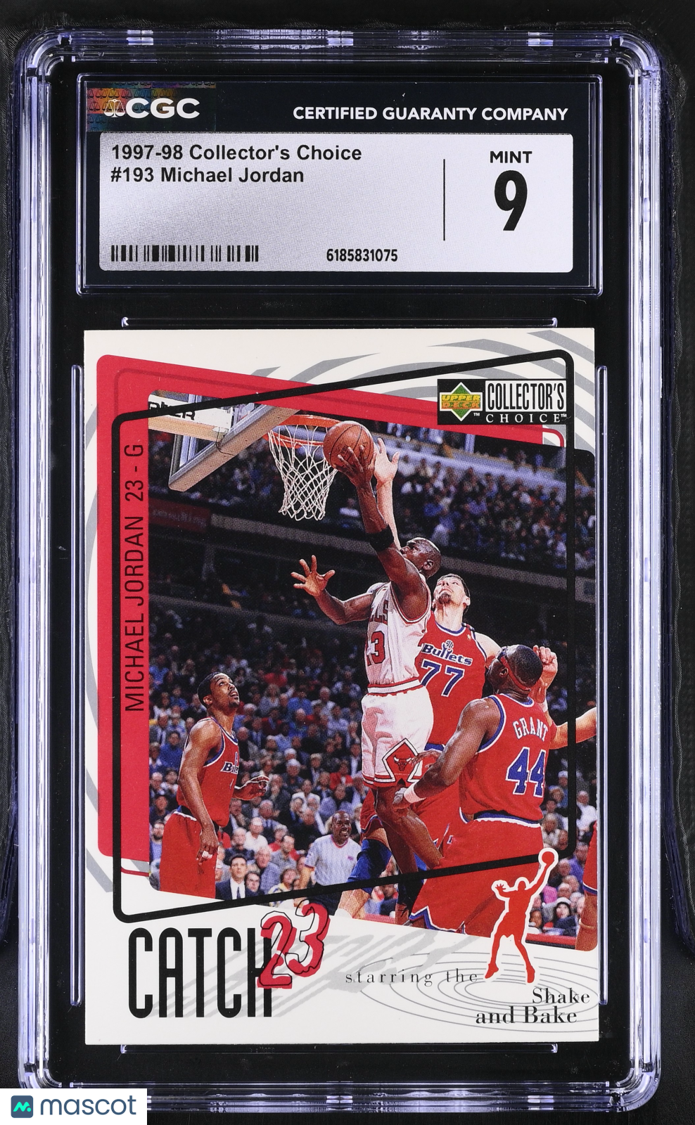 1997-98 Collector's Choice Michael Jordan #193 CGC 9 Chicago Bulls