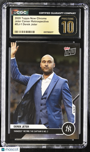 2020 Topps Now Chrome Derek Jeter Career Retrospective CGC 10 Pristine Yankees