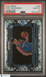 2022 Panini Prizm Chet Holmgren Variation Rookie #266 PSA 10 Thunder