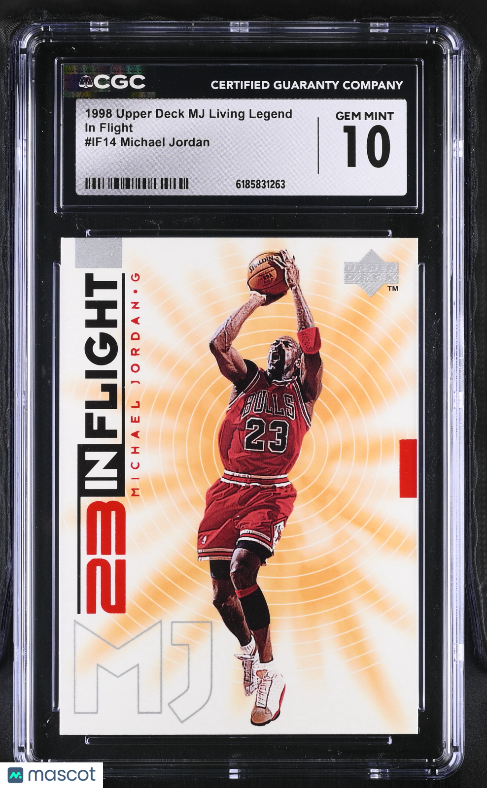 1998 Upper Deck MJ Living Legend Michael Jordan In Flight #IF14 CGC 10 Bulls